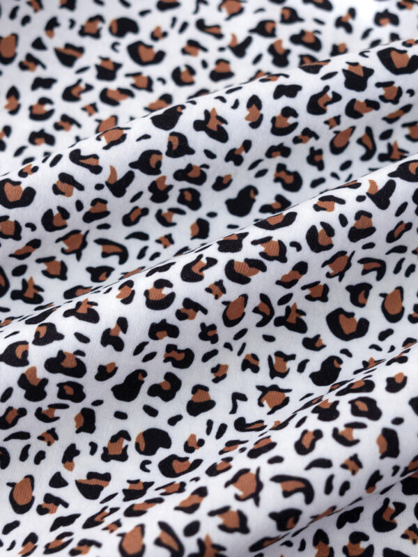 Girls summer fashion leopard print butterfly cartoon pattern positioning print + butterfly cartoon pattern flared pants long - Image 5