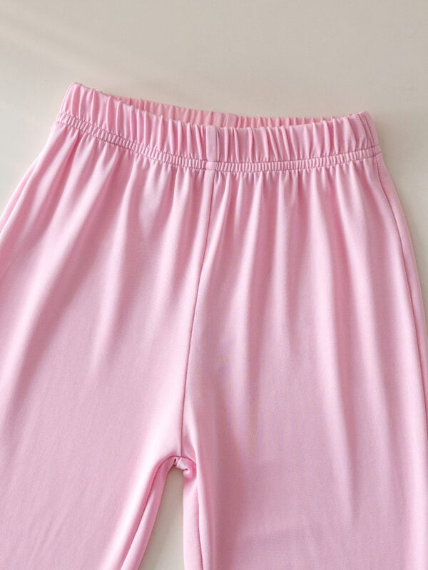 New semester start season girls youth clothing quick-drying breathable campus activities trendy bell-bottom pants suit - Image 7