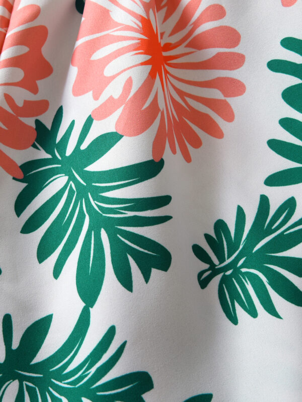Summer girls shorts trendy suit sleeveless small fresh sleeveless shorts suit random print pattern - Image 8