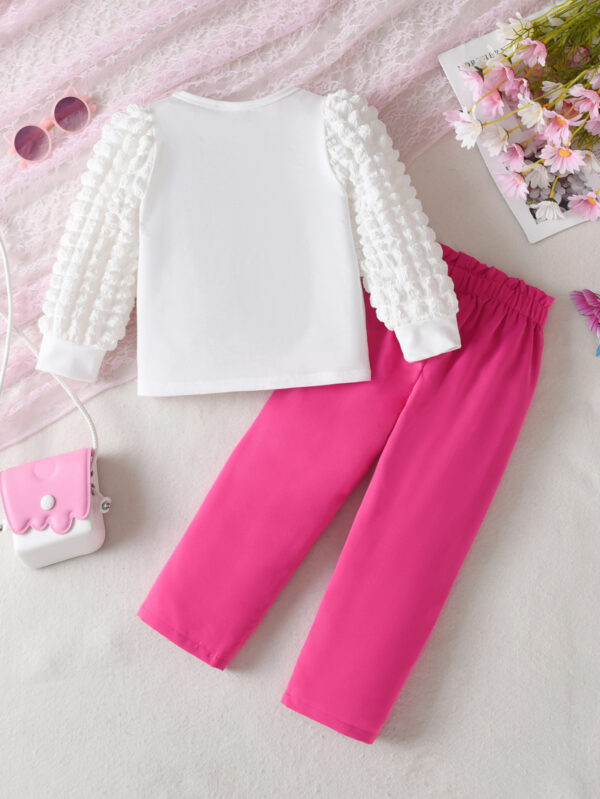 Girls bottoming shirt autumn 2025 half turtleneck puff sleeve thickened children&apos;s long-sleeved T-shirt baby girl top cross-border - Image 2