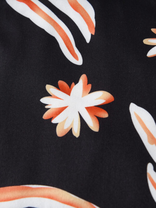 Girls Summer Fashion Graffiti Digital Print Dress Sleeveless Random Digital Print Ruffle Hem - Image 5
