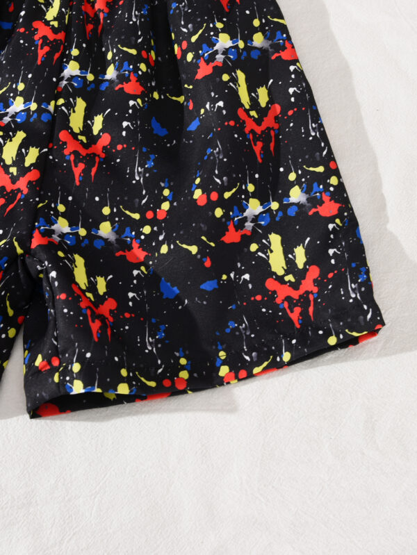 American street style children&apos;s T-shirt fashion trend popular boys round neck short sleeve two-piece suit - Image 10