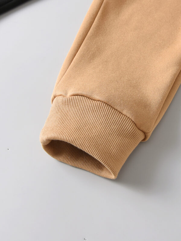Autumn children&apos;s plush and thickened cotton jacket for boys and girls plush sweater for winter three-layer cotton warm top for outer wear - Image 10