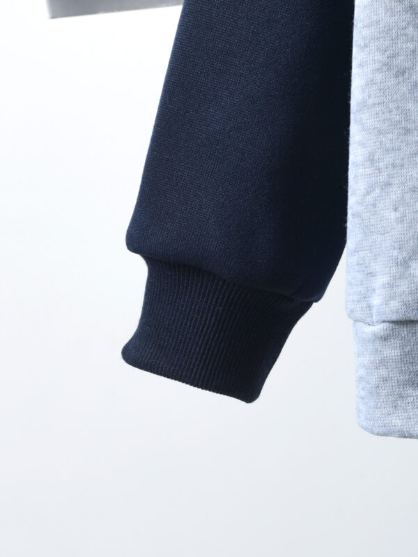 Boys autumn hooded sweatshirt with trendy bear pattern on the front and long pants set suitable for outdoor - Image 6