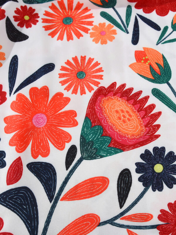 Summer girls bohemian suspender floral dress Summer elastic holiday dress waist ruffle skirt - Image 5
